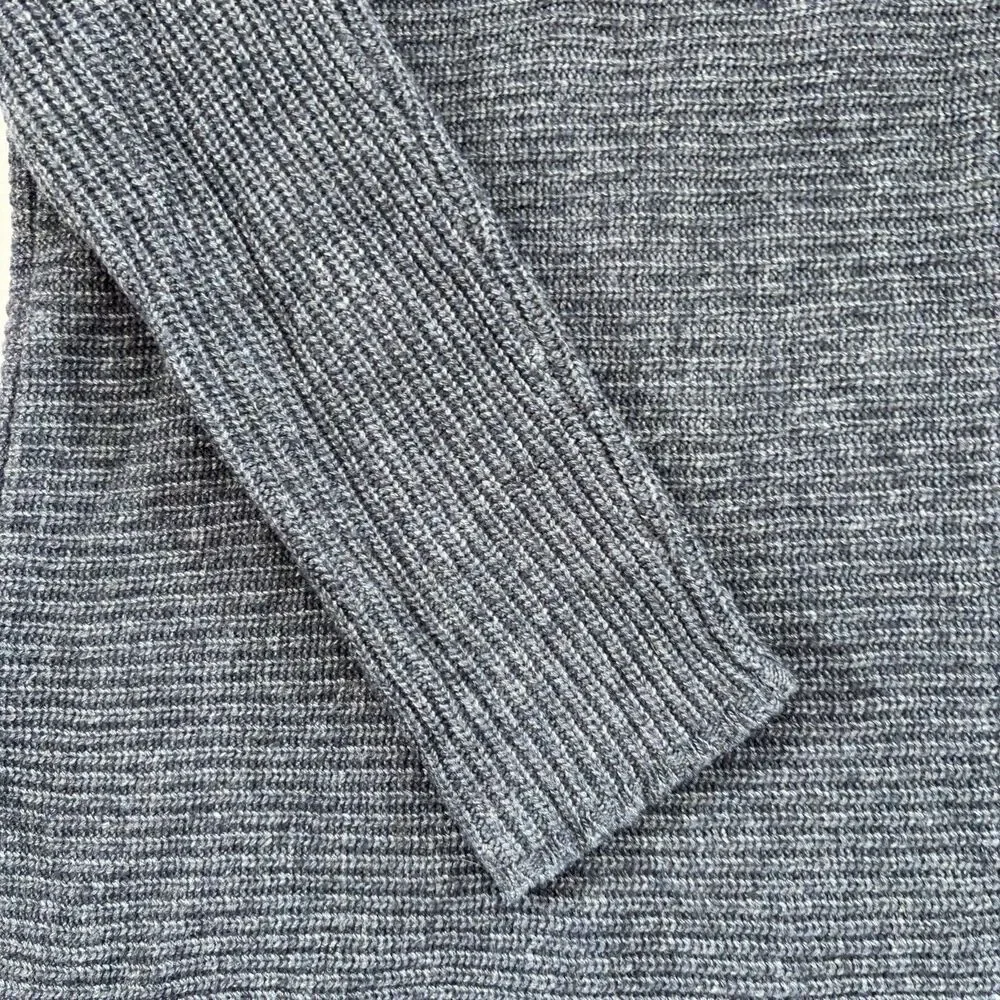 Bartolini Womens‎ Mock Neck Sweater Blue Gray Cashmere Wool Blend Italy Small